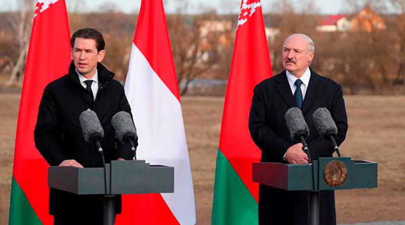 Лукашенко и канцлер Австрии Курц