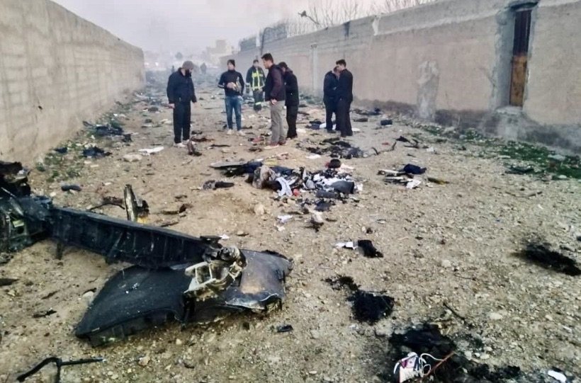 самолет разбился в Тегеране