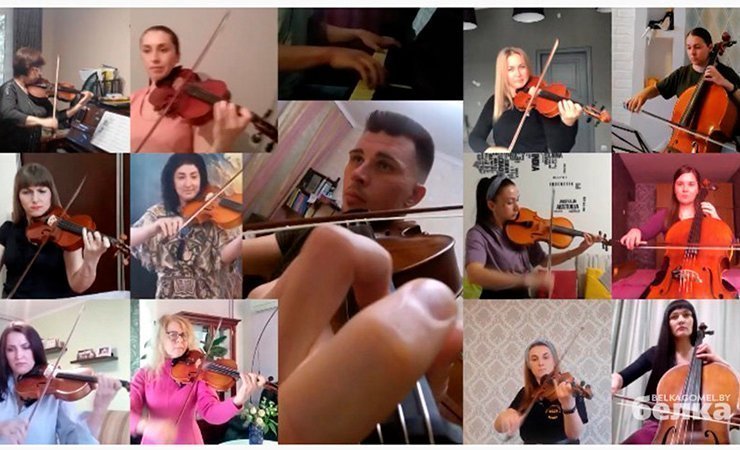 Музыканты гомельского оркестра исполнили «Богемскую рапсодию» не выходя из дома