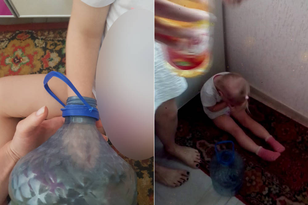 Гомельские спасатели помогли достать руку маленькой девочки из пластиковой бутыли