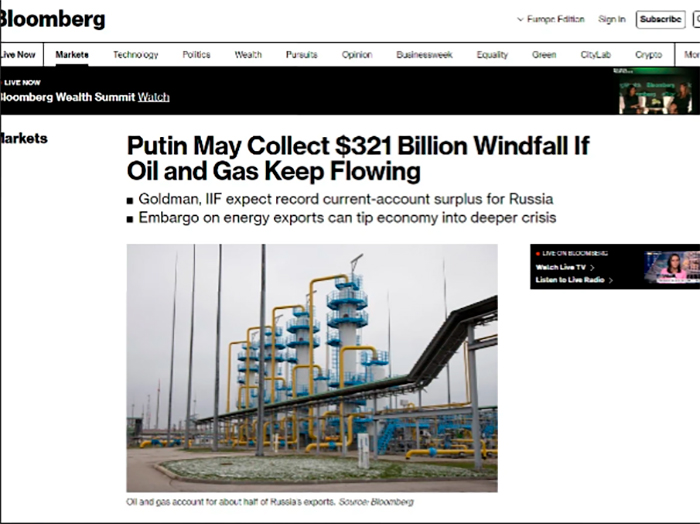 Bloomberg: неожиданный эффект санкций для России