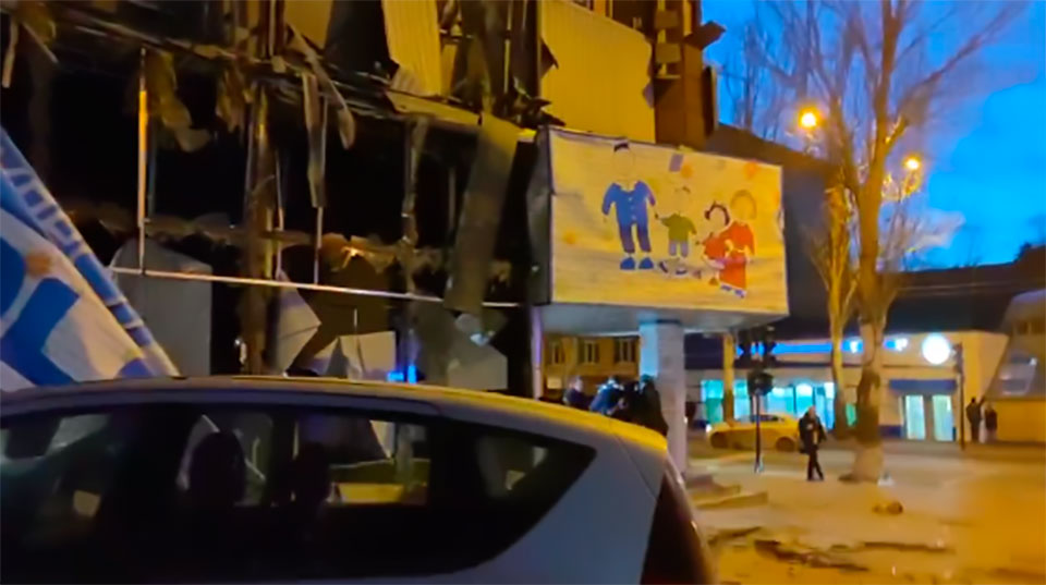 ракеты прилетели в центр Донецка